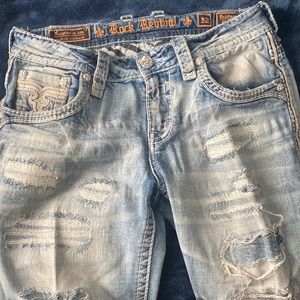 mens rock revival jeans